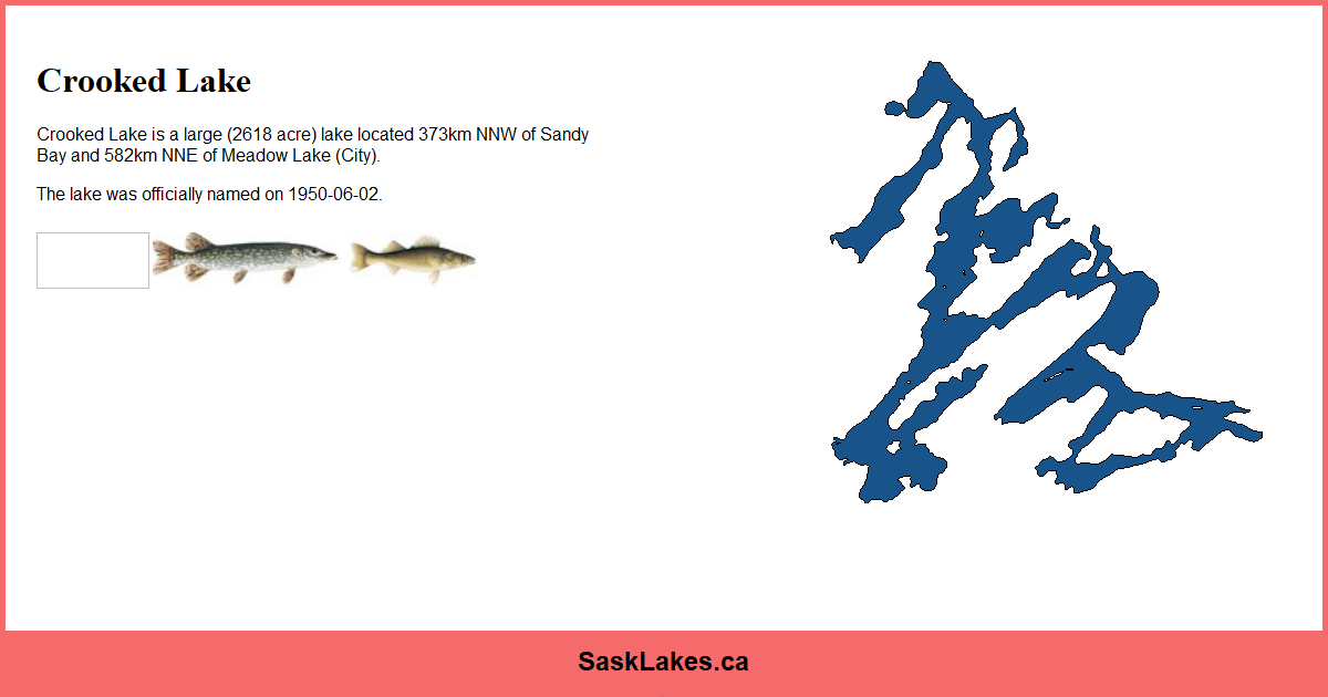 Crooked Lake - SaskLakes