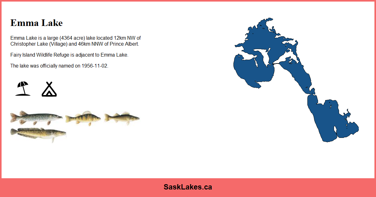 Emma Lake - SaskLakes