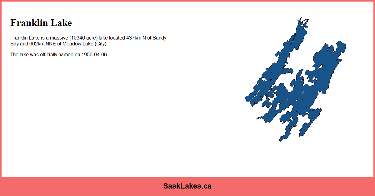 Franklin Lake - SaskLakes
